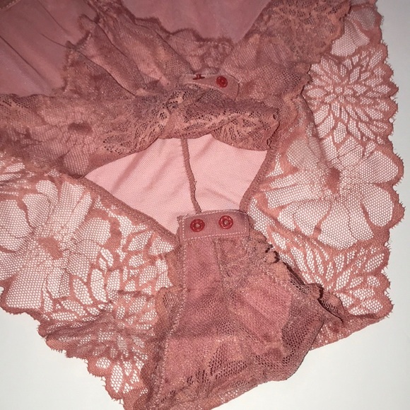 Daisy Fuentes Push Up Teddy Bodysuit Mesh & Lace.Size Medium. - Picture 14 of 15